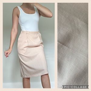 Vintage Peach Midi Skirt